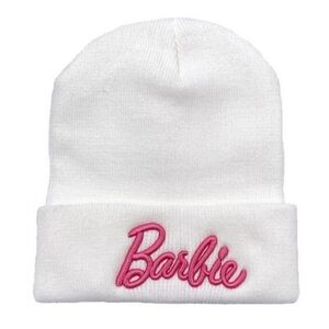 "Barbie" Beanie Hat (white)